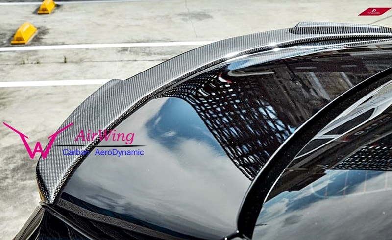 Mercedes-Benz W205 M4 style carbon trunk spoiler 04
